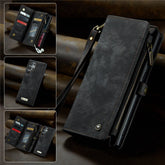 CASEME 008 Series for Samsung Galaxy S22 Ultra Detachable 2-in-1 PU Leather Phone Case Multifunctional Wallet Stand Protective Cover - TechGearPal