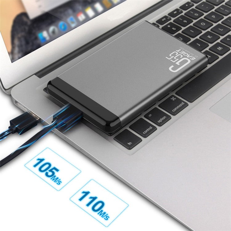 EAGET G55 2.5 inch HDD Enclosure Computer USB3.0 Hard Disk Drive External Enclosure Case Support 1TB - TechGearPal
