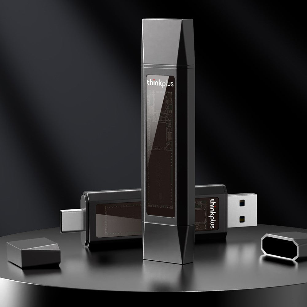 LENOVO THINKPLUS TU203 1TB USB+Type-C Flash Drive Computer Memory Thumb Drive Photo Data Storage Stick - TechGearPal