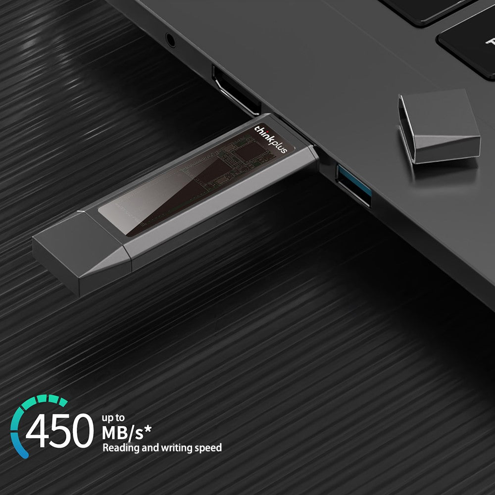 LENOVO THINKPLUS TU203 1TB USB+Type-C Flash Drive Computer Memory Thumb Drive Photo Data Storage Stick - TechGearPal