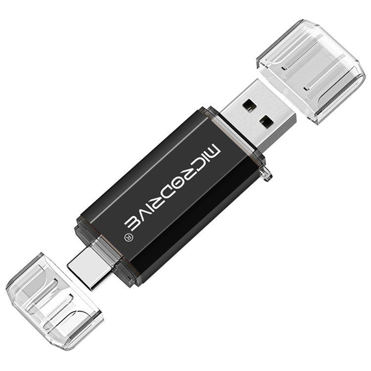 MICRODRIVE 64GB 2-in-1 USB 2.0 / Type-C U-Disk Phone Laptop Computer Flash Disk - TechGearPal