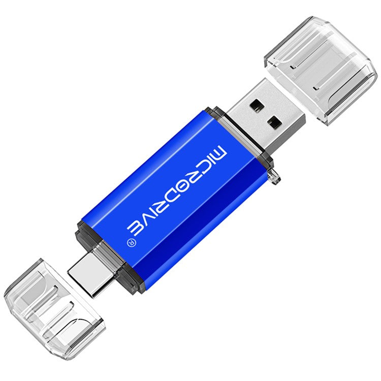 MICRODRIVE 64GB 2-in-1 USB 2.0 / Type-C U-Disk Phone Laptop Computer Flash Disk - TechGearPal
