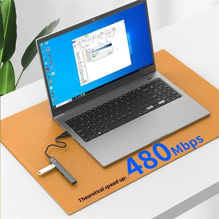 CHB025S USB-C Hub USB-A Multiport Docking Station with USB 2.0, 2xUSB-C SD / TF Card Reader for Laptop / PC - TechGearPal