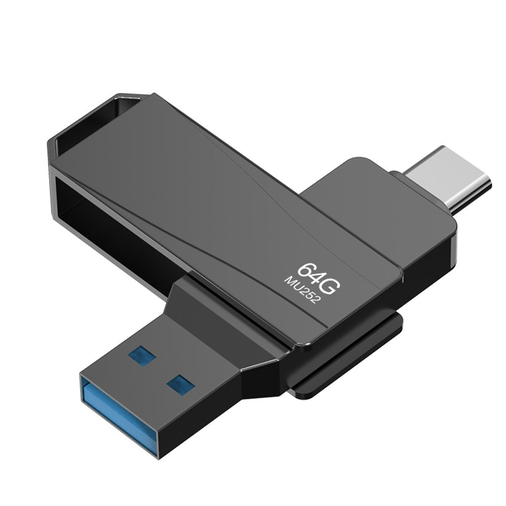 LENOVO Thinkplus MU252 256GB for iPhone 15 Series USB / Type-C Rotating Memory Stick USB-C 3.1 Flash Drive - TechGearPal