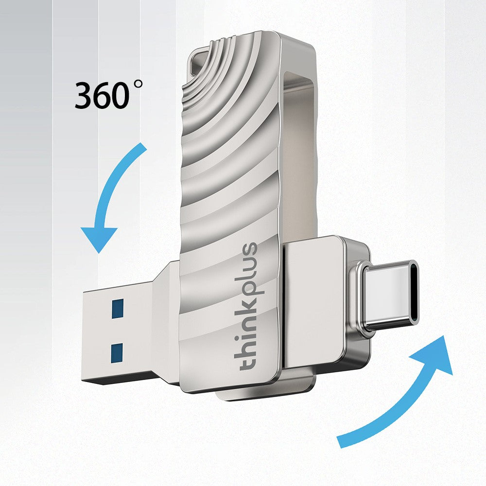 LENOVO THINKPLUS MU232 128GB for iPhone 15 Series USB Flash Drive USB 3.2 + Type-C Memory Stick Thumb Drive - TechGearPal