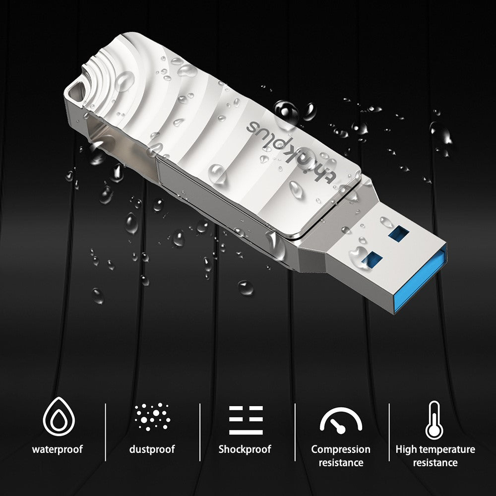 LENOVO THINKPLUS MU232 128GB for iPhone 15 Series USB Flash Drive USB 3.2 + Type-C Memory Stick Thumb Drive - TechGearPal