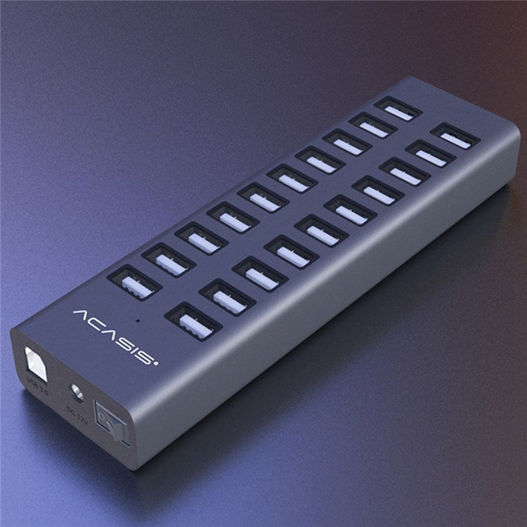 ACASIS H037 USB2.0 Hub Multi-Function Extended 20-Port Hub Adapter with Power Supply Por - TechGearPal