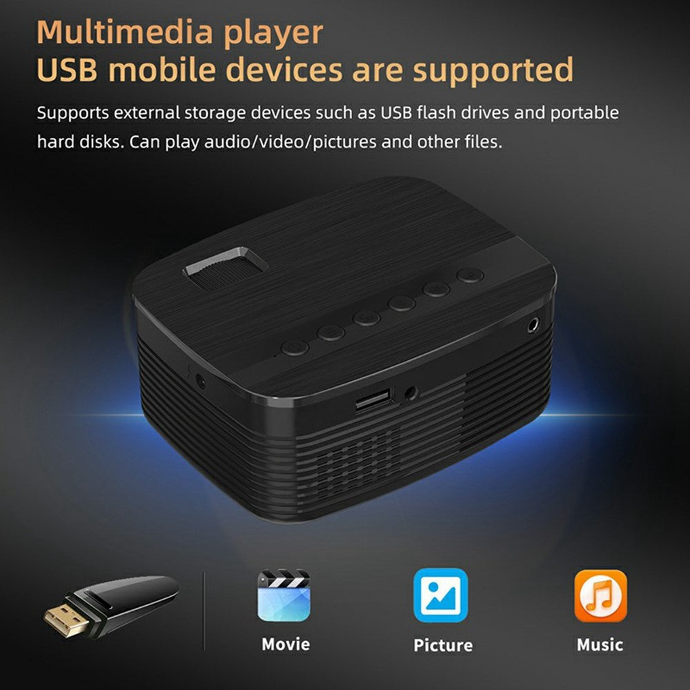 T11 Mini Portable Multi-Function Projector Home Theater HD Video Projector