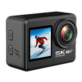 V5 5K WiFi EIS Anti-shake Action Camera 30m Waterproof Dual Screen Sports Camera - TechGearPal