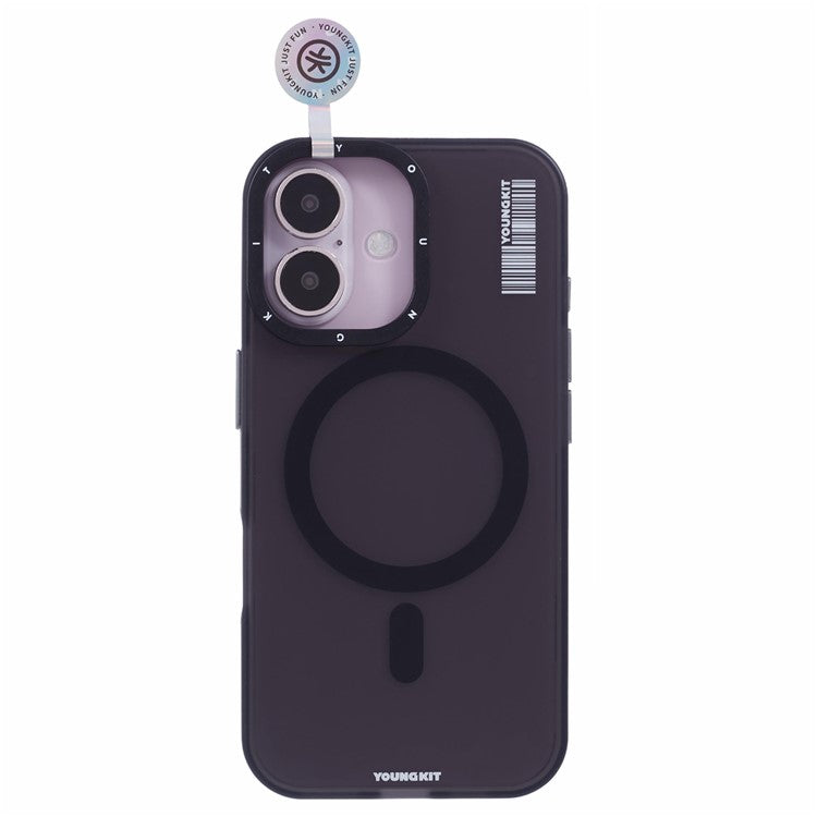 YOUNGKIT For iPhone 16 Plus Case Compatible with MagSafe Frosted PET+TPU Phone Cover Shockproo - TechGearPal