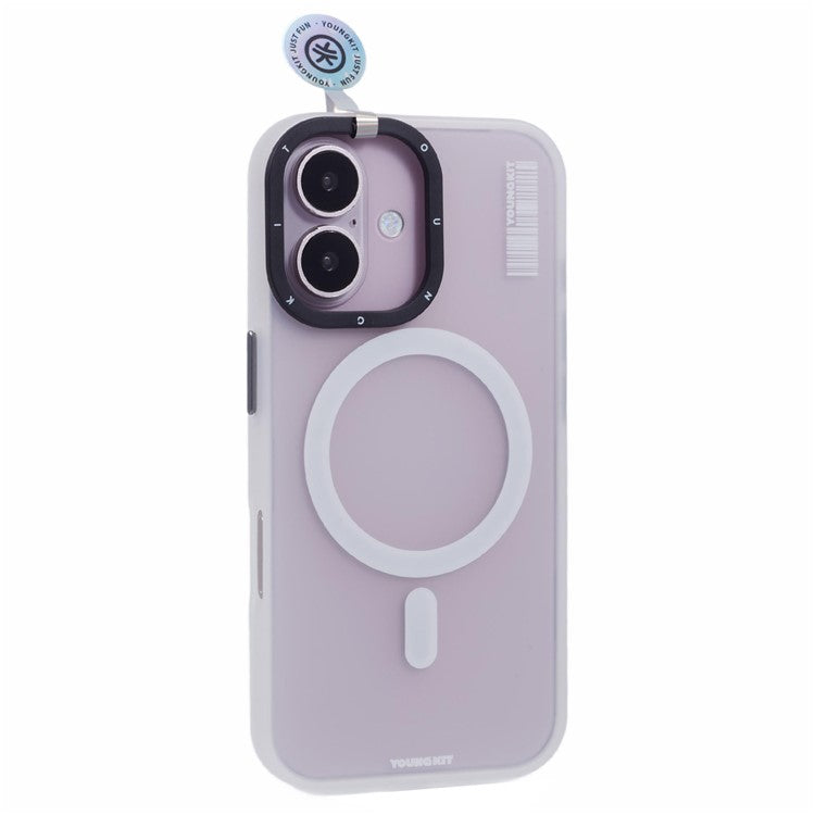 YOUNGKIT For iPhone 16 Plus Case Compatible with MagSafe Frosted PET+TPU Phone Cover Shockproo - TechGearPal
