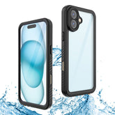 REDPEPPER FS Series For iPhone 16 Plus Phone Case IP68 Waterproof Clear Back Panel Phone Cover - TechGearPal