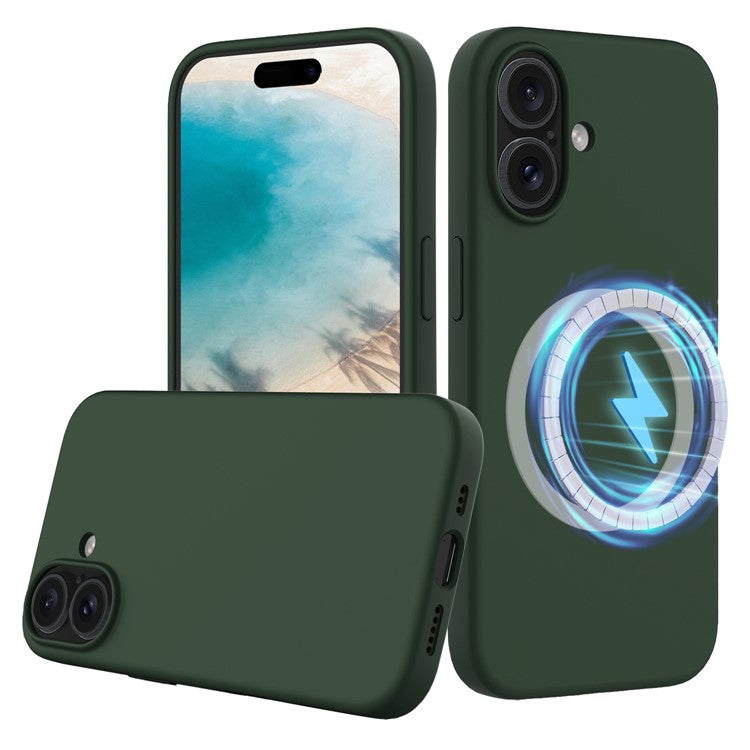 For iPhone 16 Case Compatible with MagSafe Anti-Drop Liquid Silicone Phone Cover - TechGearPal