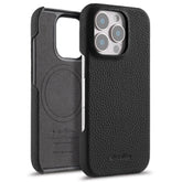 Coque MELKCO pour iPhone 16 Pro Max en cuir de vache véritable, compatible avec MagSafe