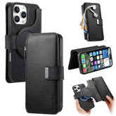 Étui en cuir magnétique détachable pour iPhone 16 Pro Max CASENEO MW-02