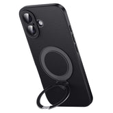 For iPhone 16 Plus Case Compatible with MagSafe Genuine Cow Leather+PC Kickstand Phone Cove - TechGearPal