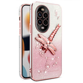Coque KADEM pour Huawei Nova 13 Pro 5G, motif libellule, béquille, TPU, fleurs, paillettes