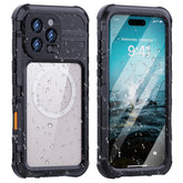 SHELLBOX M Series For iPhone 16 Pro Max IP68 Waterproof Case Metal Diving Phone Cover Compatible with MagSafe - TechGearPal
