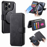 CASENEO MW-03 For iPhone 15 Pro Max Case with Detachable Wallet Leather+TPU Phone Cover - TechGearPal