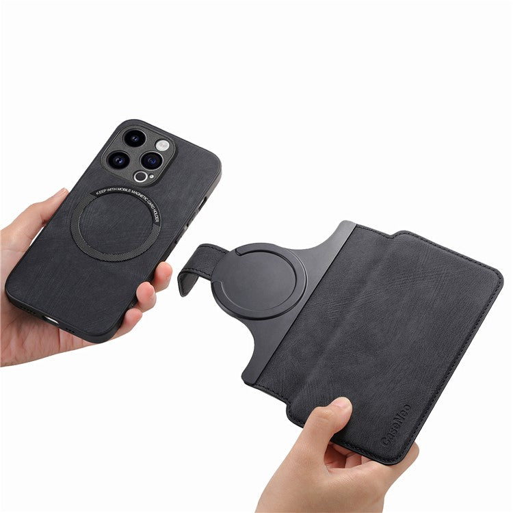CASENEO MW-03 For iPhone 15 Pro Max Case with Detachable Wallet Leather+TPU Phone Cover - TechGearPal