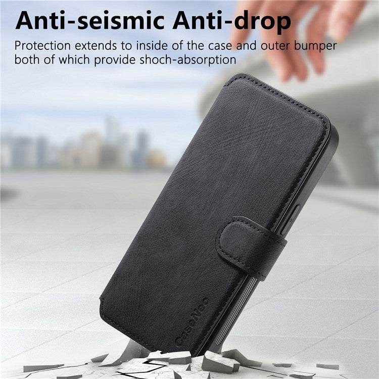 CASENEO MW-03 For iPhone 15 Pro Max Case with Detachable Wallet Leather+TPU Phone Cover - TechGearPal