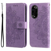 Coque portefeuille en cuir PU à motif floral pour Huawei Nova 14 Pro 5G / Nova 13 Pro 5G