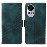 Coque en cuir PU pour Huawei Nova 13 5G / Nova 12 5G, motif losange étoilé