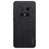 For Huawei Mate 70 Pro+ / Mate 70 Pro Case Wood Texture PU Leather Coated PC TPU Phone Cove - TechGearPal