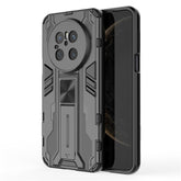 For Huawei Mate 70 Case PC + TPU Shockproof Phone Cover with Kickstand - Blac - TechGearPal