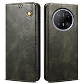 For Huawei Mate 70 Case Crazy Horse Texture Waxy Leather Wallet Stand Phone Cove - TechGearPal