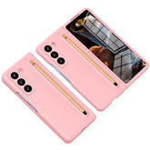 Phone Case with Tempered Glass Film for Samsung Galaxy Z Fold Special / Z Fold 6 Slim / W25 Hard PC Back Cover with Stylu - TechGearPal