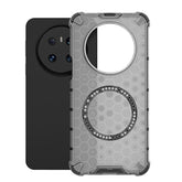 For Huawei Mate 70 Case Compatible with MagSafe Honeycomb Design TPU + PC Phone Cove - TechGearPal