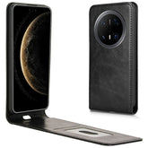 For Huawei Mate 70 Pro / Mate 70 Pro+ Case with Card Slot Magnetic Vertical Flip Leather Phone Cove - TechGearPal