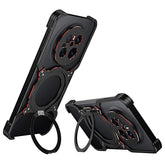 For Huawei Mate 70 Kickstand Case Metal Bumper Magnetic Phone Cove - TechGearPal