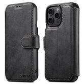 SUTENI Q-05 For iPhone 15 Pro Max Wallet Case 2 in 1 Detachable Leather Flip Phone Cover with Stand - TechGearPal