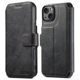 SUTENI Q-05 For iPhone 15 Plus / 14 Wallet Case 2 in 1 Detachable Leather Flip Phone Cover with Stan - TechGearPal