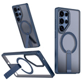 Für Samsung Galaxy S23 Ultra / S22 Ultra 5G Hülle Kompatibel mit MagSafe Kickstand TPU + Acryl Telefonabdeckung