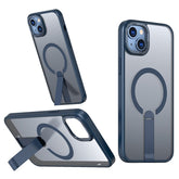 For iPhone 14 / 13 Case Compatible with MagSafe Kickstand TPU + Acrylic Phone Cover - TechGearPal