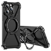 For iPhone 14 Pro Bumper Cases Borderless Metal Frame Cover Compatible with MagSafe Kickstand - TechGearPal