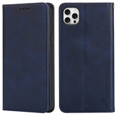 For iPhone 13 Pro Max Case Wallet Calf Texture Leather Phone Cover with Hidden Magnetic Closure - TechGearPal