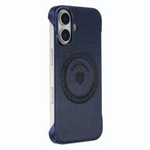 KIGC For iPhone 16 Magnetic Case Electroplating PC + PU Phone Back Cover - TechGearPal