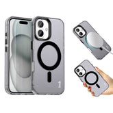 IMAK For iPhone 16 Plus Case Compatible with MagSafe Candy Color Anti Drop TPU + PET Back Cover