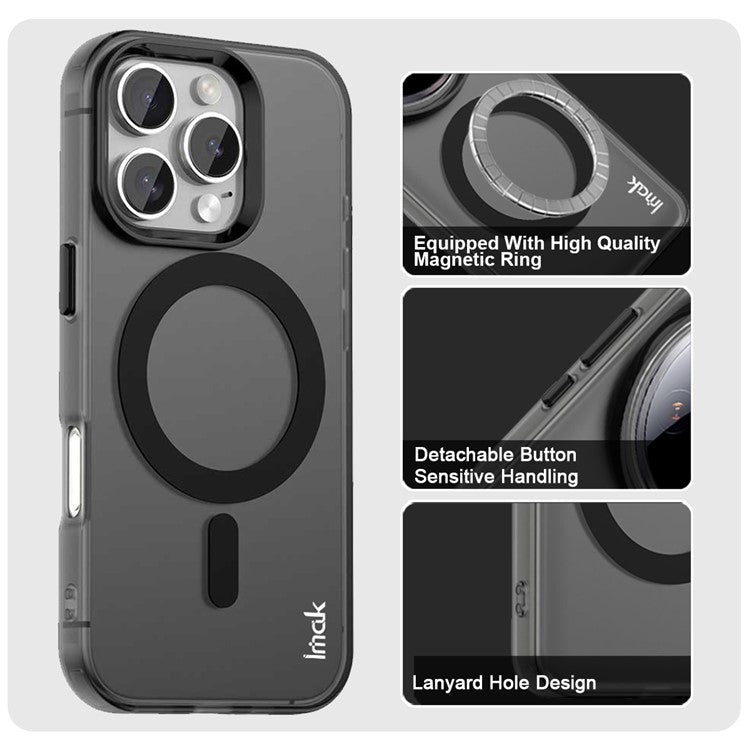 IMAK For iPhone 16 Pro Case Compatible with MagSafe Candy Color Anti Drop TPU + PET Back Cover - TechGearPal