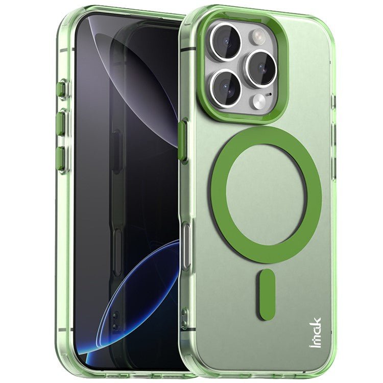IMAK For iPhone 16 Pro Case Compatible with MagSafe Candy Color Anti Drop TPU + PET Back Cover - TechGearPal