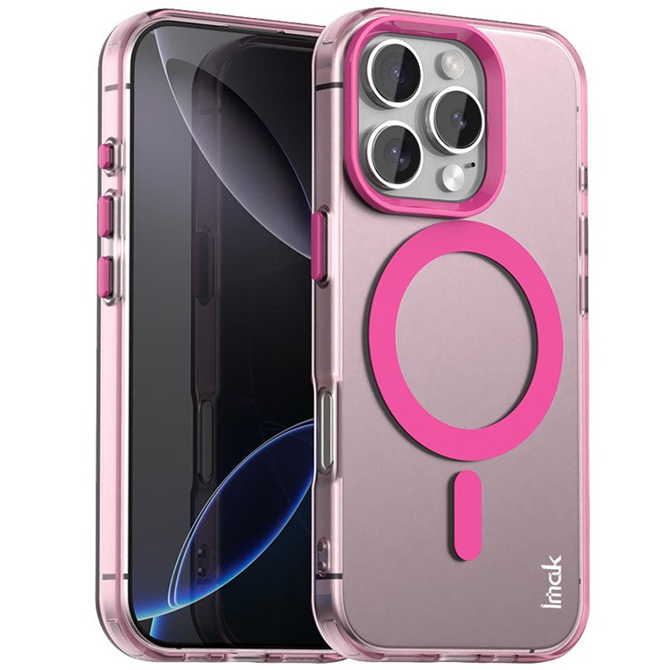 IMAK For iPhone 16 Pro Case Compatible with MagSafe Candy Color Anti Drop TPU + PET Back Cover - TechGearPal