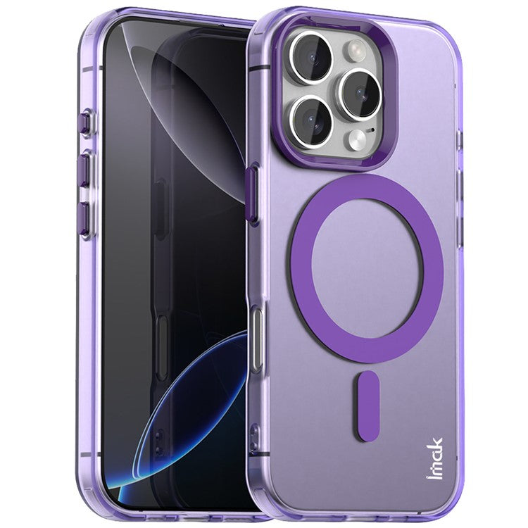 IMAK For iPhone 16 Pro Case Compatible with MagSafe Candy Color Anti Drop TPU + PET Back Cover - TechGearPal