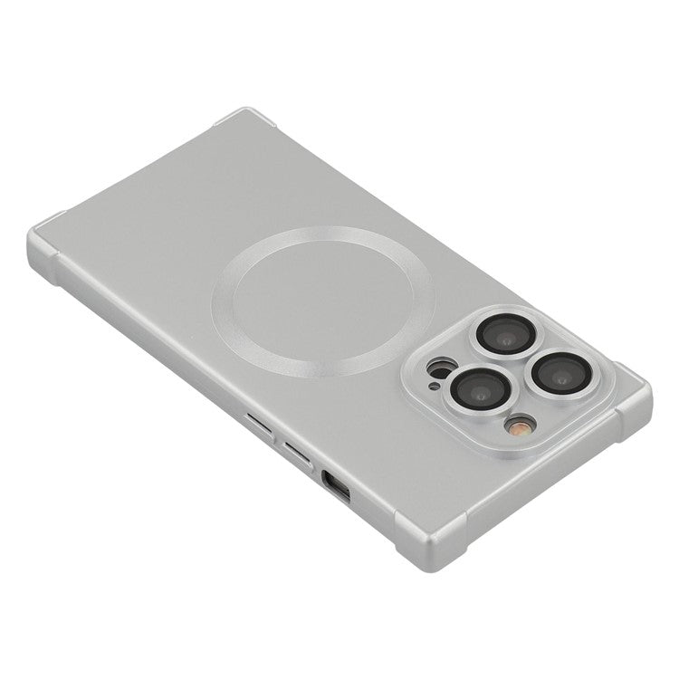 For iPhone 14 Pro Max Case Compatible with MagSafe Straight Edge TPU Phone Cover with Camera Lens Protector - TechGearPal