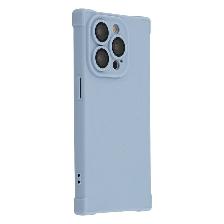 For iPhone 14 Pro Max Case Compatible with MagSafe Straight Edge TPU Phone Cover with Camera Lens Protector - TechGearPal