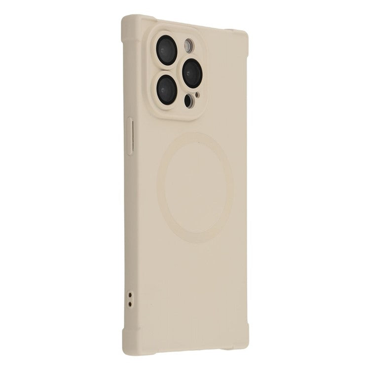 For iPhone 14 Pro Max Case Compatible with MagSafe Straight Edge TPU Phone Cover with Camera Lens Protector - TechGearPal