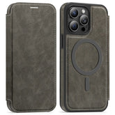 For iPhone 14 Pro Max Case Compatible with MagSafe RFID Blocking Card Holder Leather Phone Cover - TechGearPal